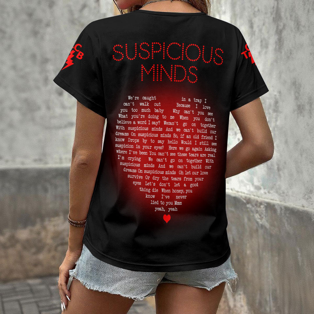 Elvis Presley 3D Women's V-Neck T-Shirt – HOATT18856