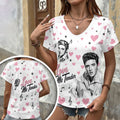 Elvis Presley 3D Women's V-Neck T-Shirt – HOATT20798