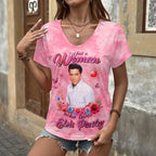 Elvis Presley 3D Women's V-Neck T-Shirt – HOATT20882