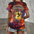 Elvis Presley 3D Women's V-Neck T-Shirt – HOATT21277