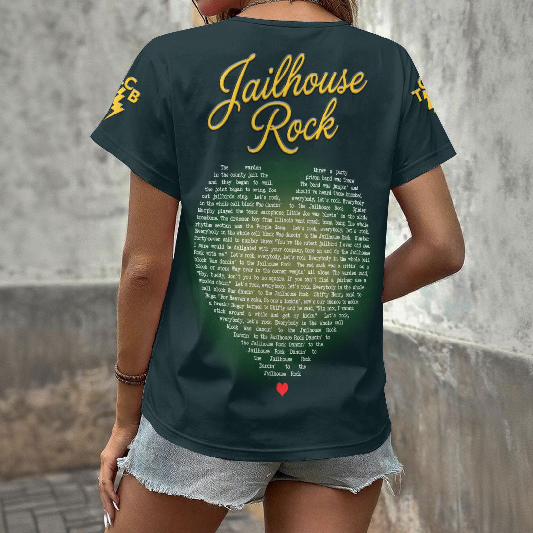 Elvis Presley 3D Women's V-Neck T-Shirt – HOATT18916