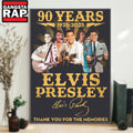 Elvis Presley 90 Years 1935-2025 Thank You For The Memories Signature Poster Canvas Art