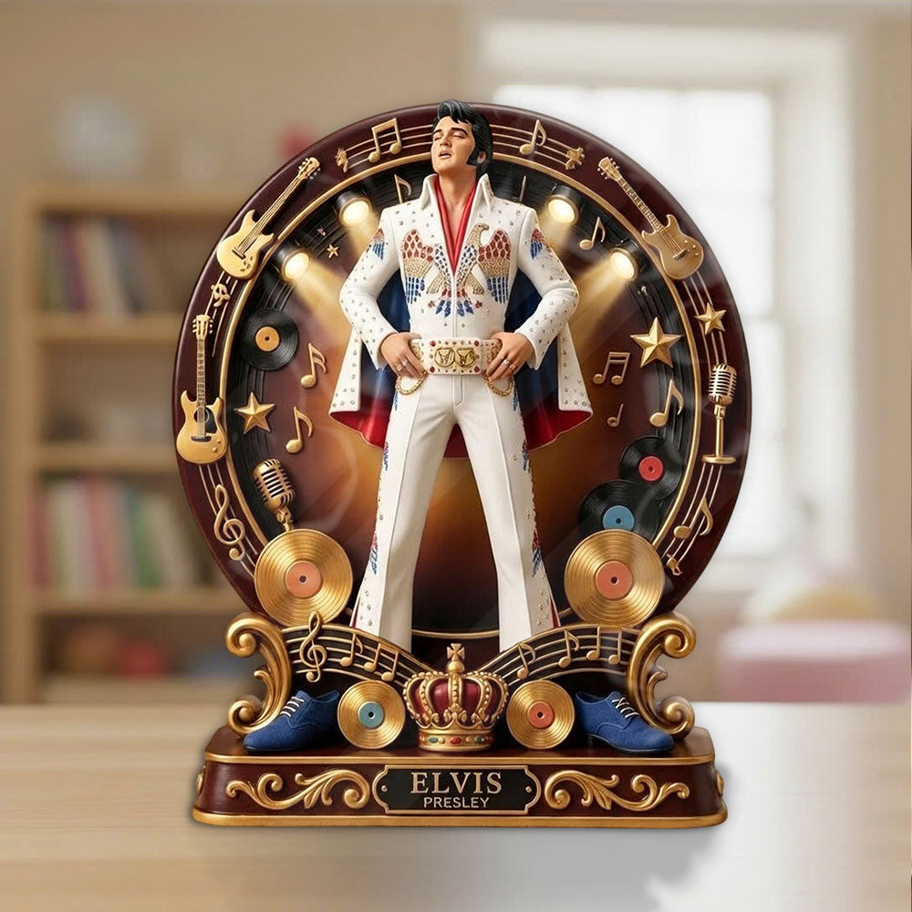 Elvis Presley Custom Shape Acrylic Plaque – TMTHU4478