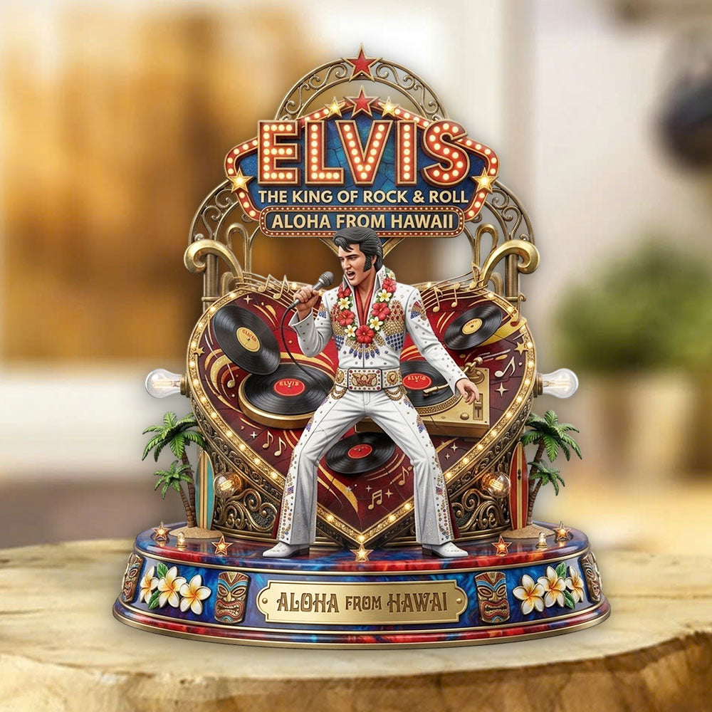 Elvis Presley Custom Shape Acrylic Plaque – TMTHU5437