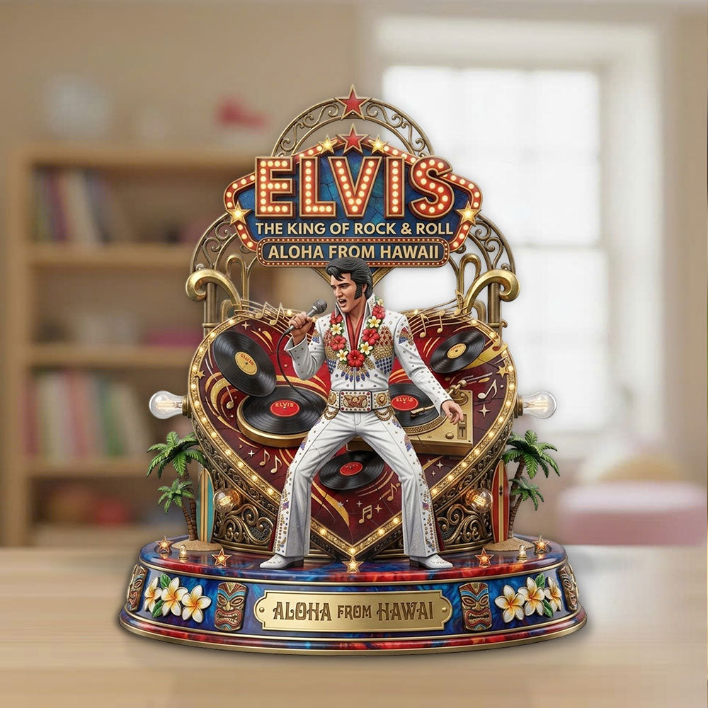 Elvis Presley Custom Shape Acrylic Plaque – TMTHU5437