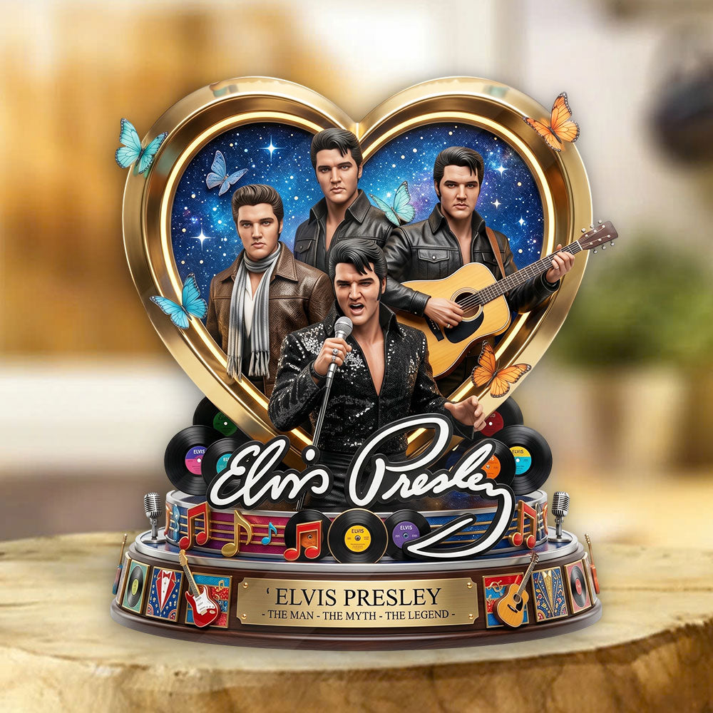 Elvis Presley Custom Shape Acrylic Plaque – TMTHU7023