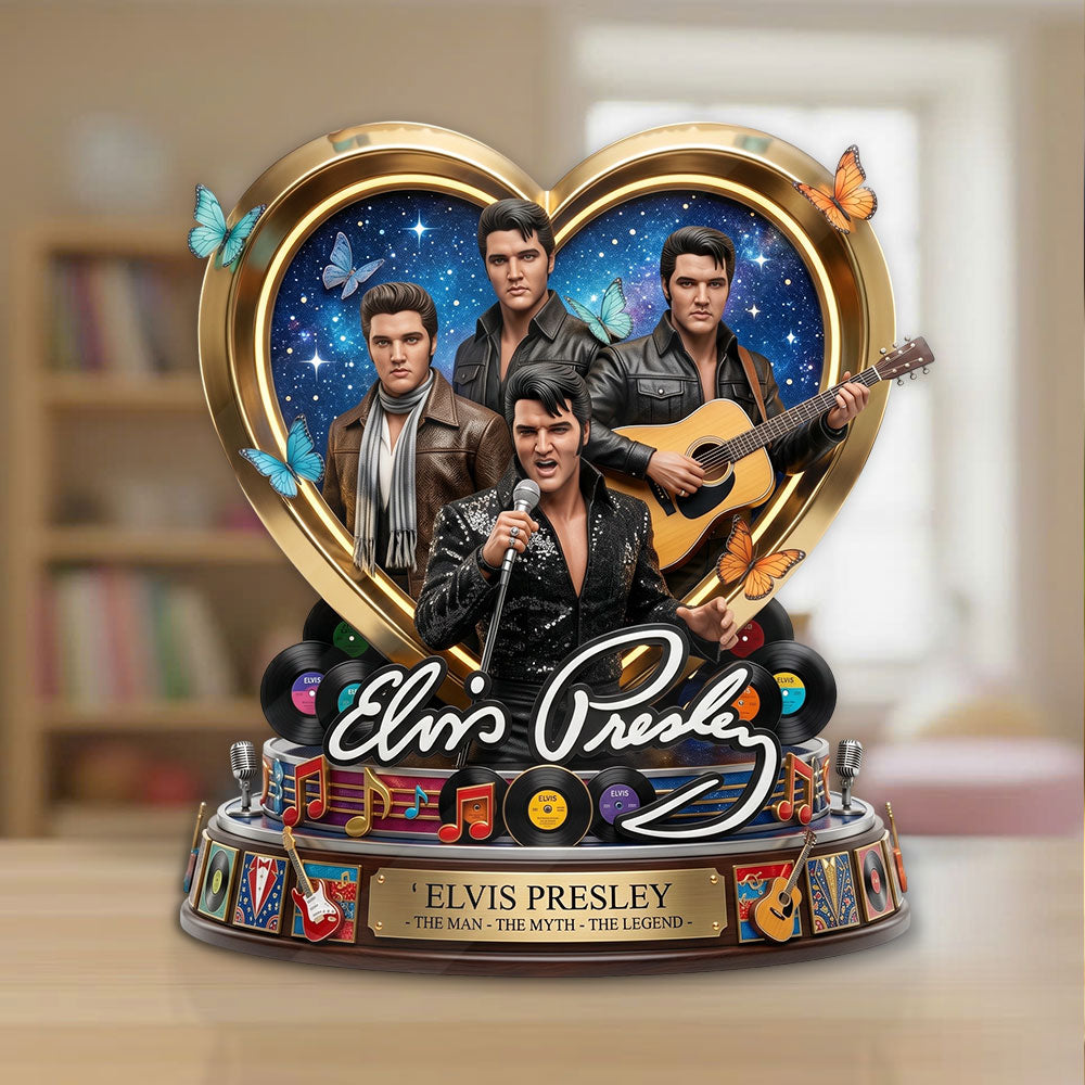 Elvis Presley Custom Shape Acrylic Plaque – TMTHU7023
