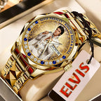 Elvis Presley Alloy Luxury Quartz Watch – TMTHU3177