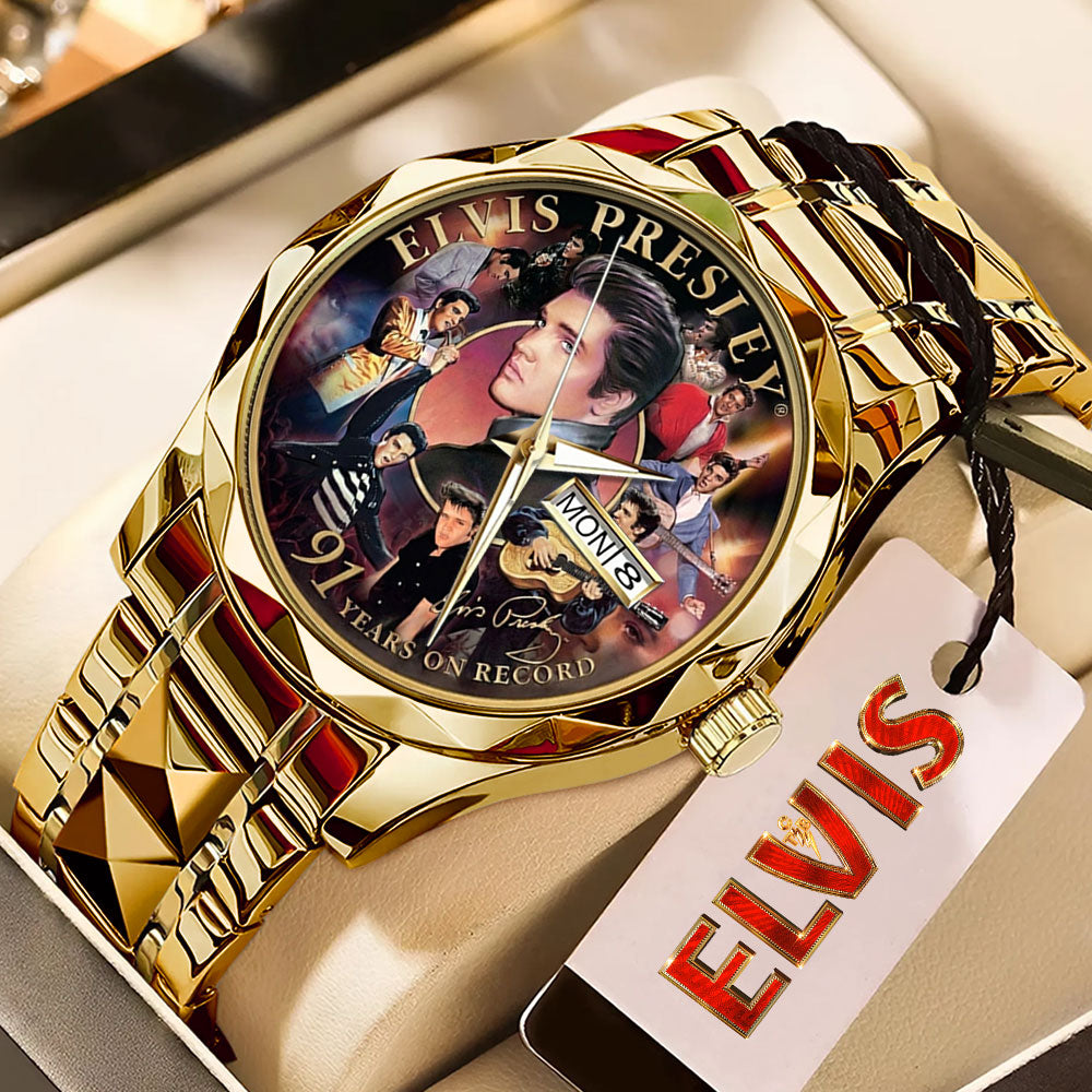 Elvis Presley Alloy Luxury Quartz Watch – TMTHU3816