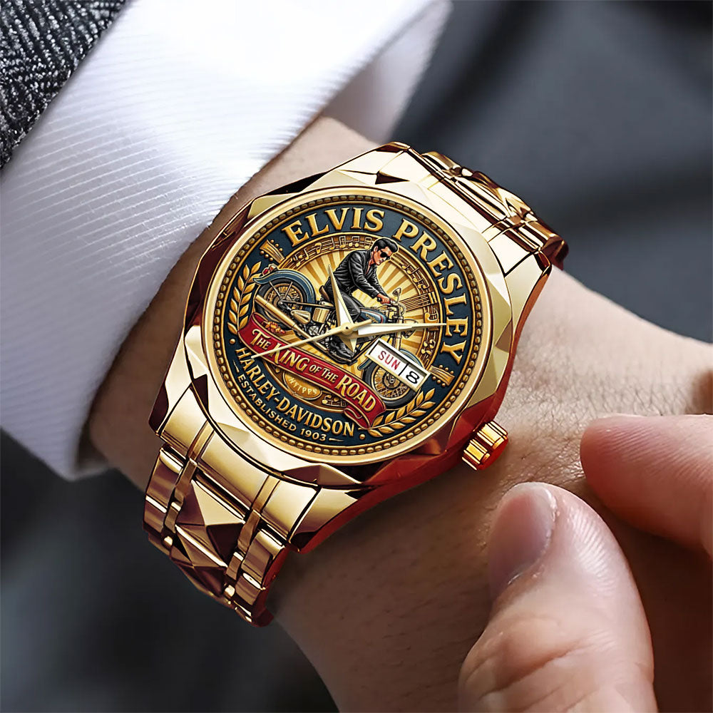 Elvis Presley Alloy Luxury Quartz Watch – TMTHU4436