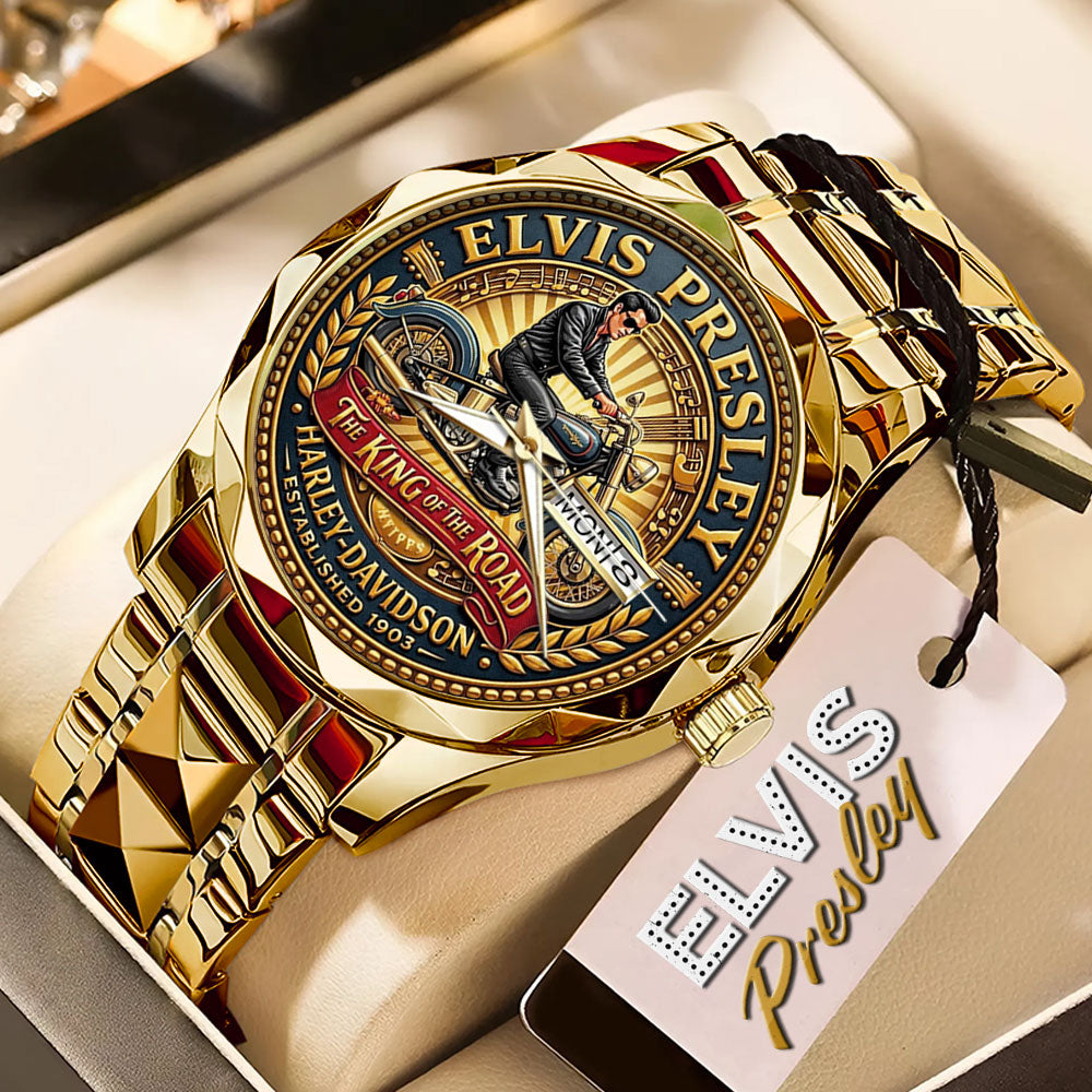 Elvis Presley Alloy Luxury Quartz Watch – TMTHU4436