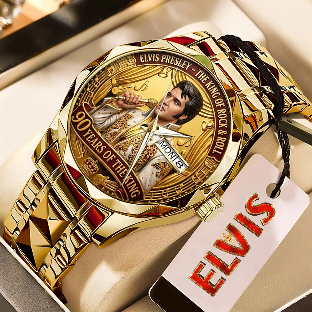 Elvis Presley Alloy Luxury Quartz Watch – TMTHU4551
