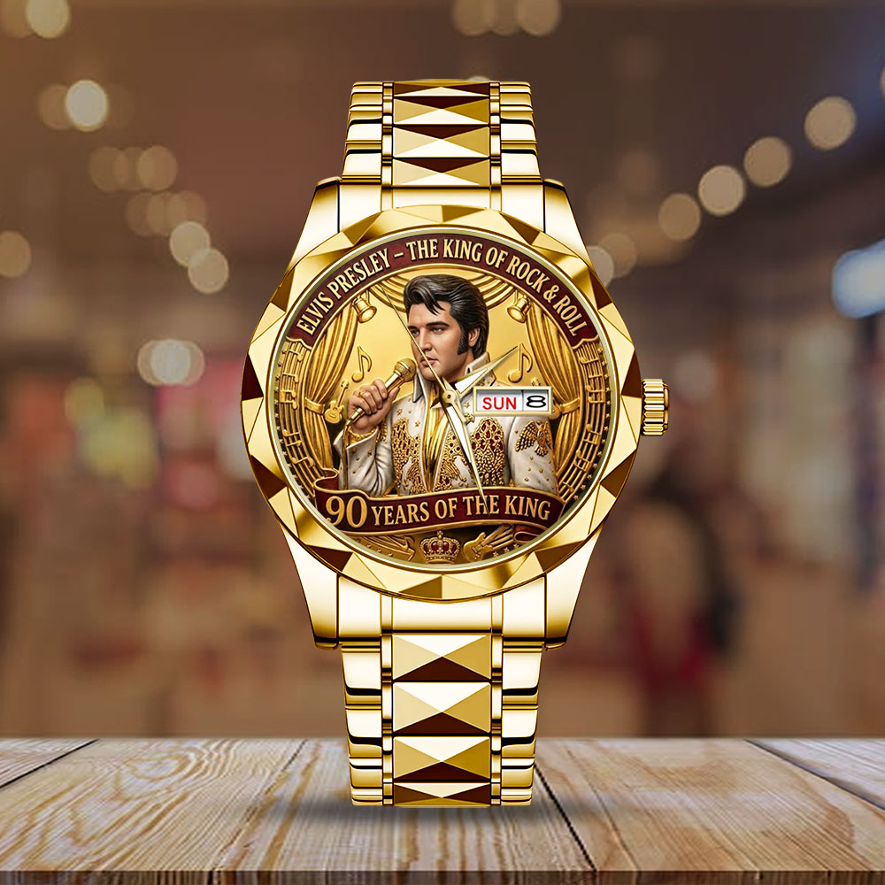 Elvis Presley Alloy Luxury Quartz Watch – TMTHU4551