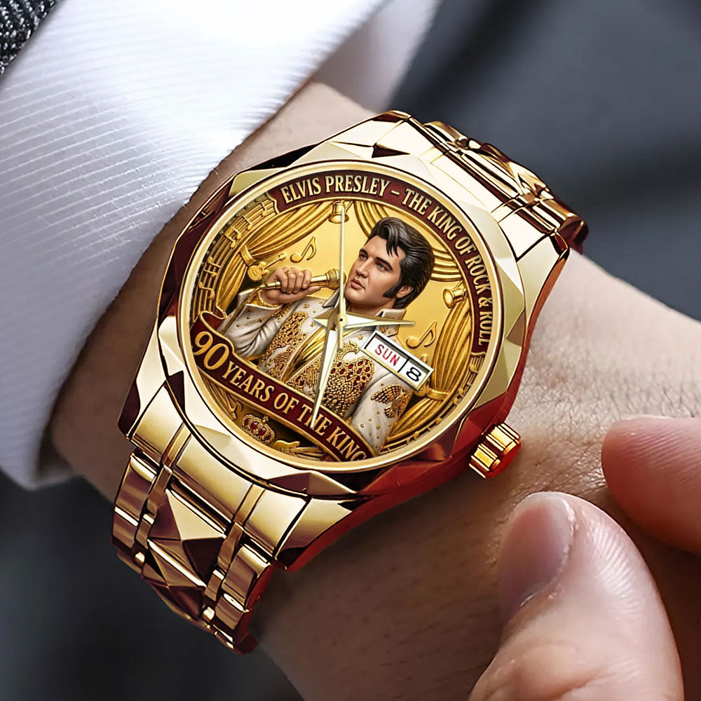Elvis Presley Alloy Luxury Quartz Watch – TMTHU4551