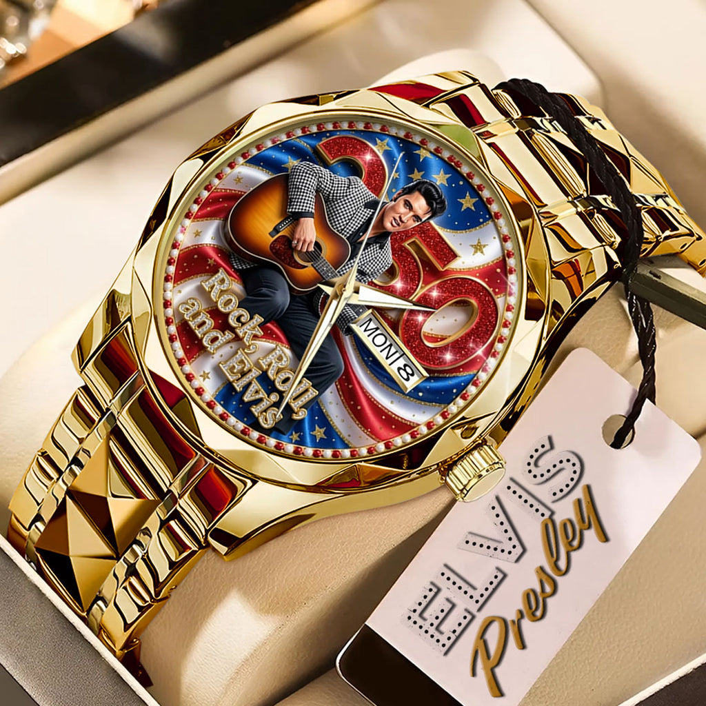 Elvis Presley Alloy Luxury Quartz Watch – TMTHU4559