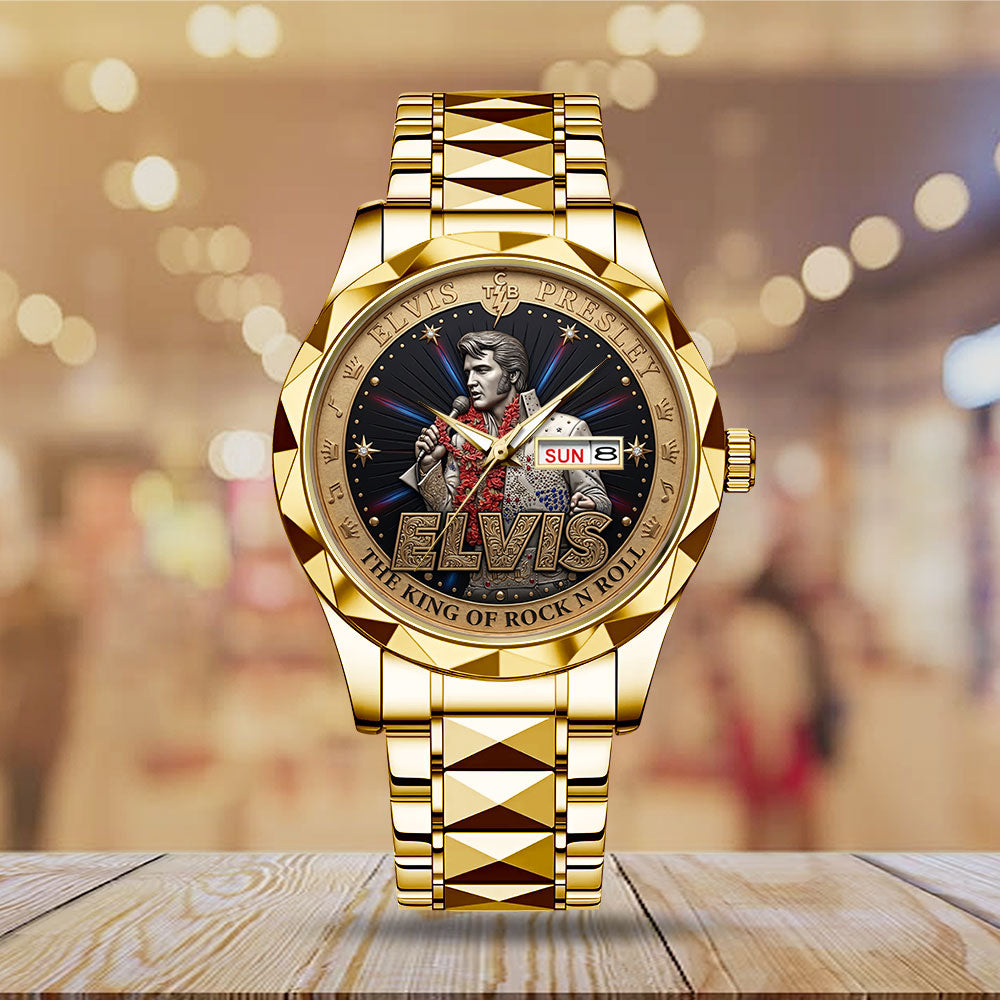 Elvis Presley Alloy Luxury Quartz Watch – TMTHU6694