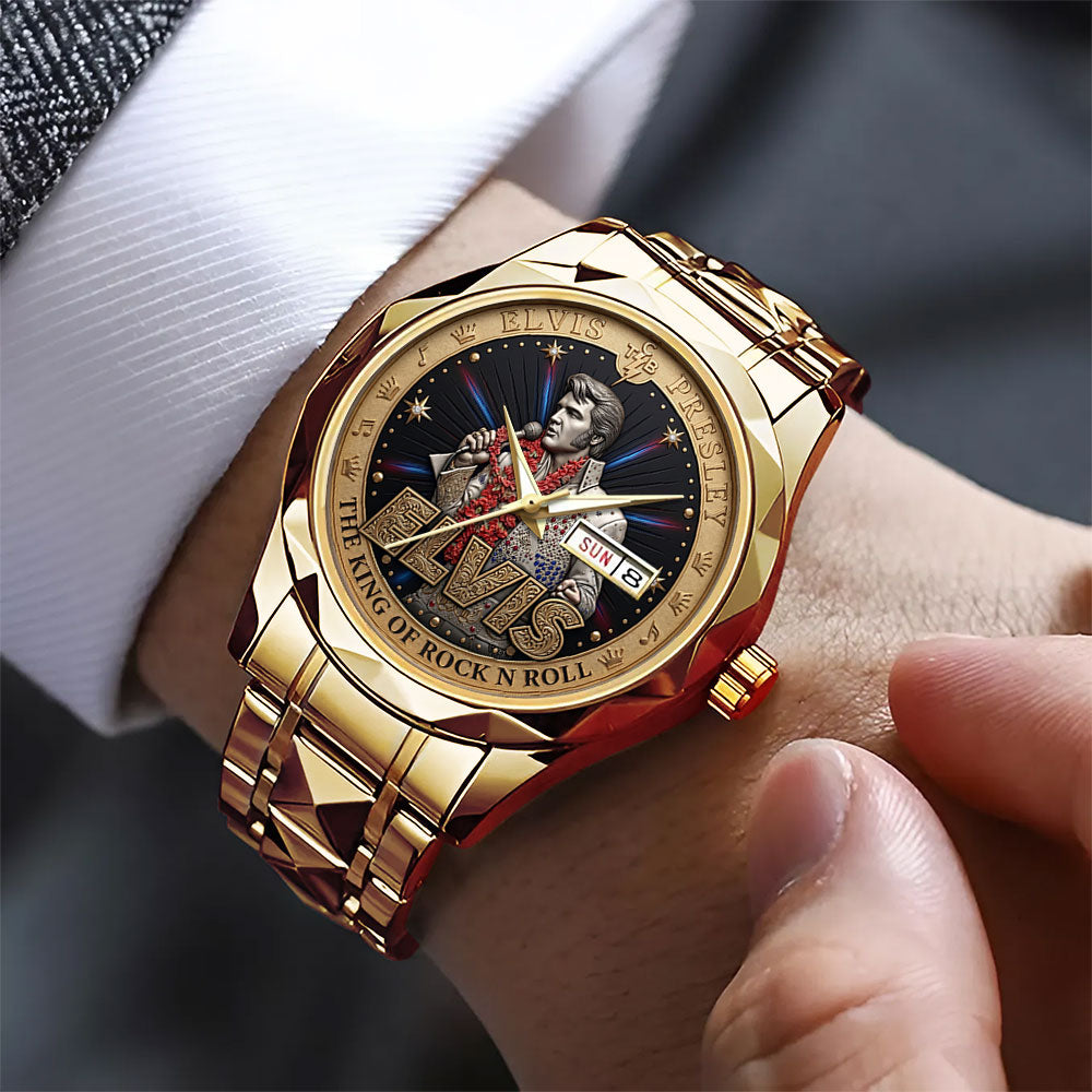 Elvis Presley Alloy Luxury Quartz Watch – TMTHU6694