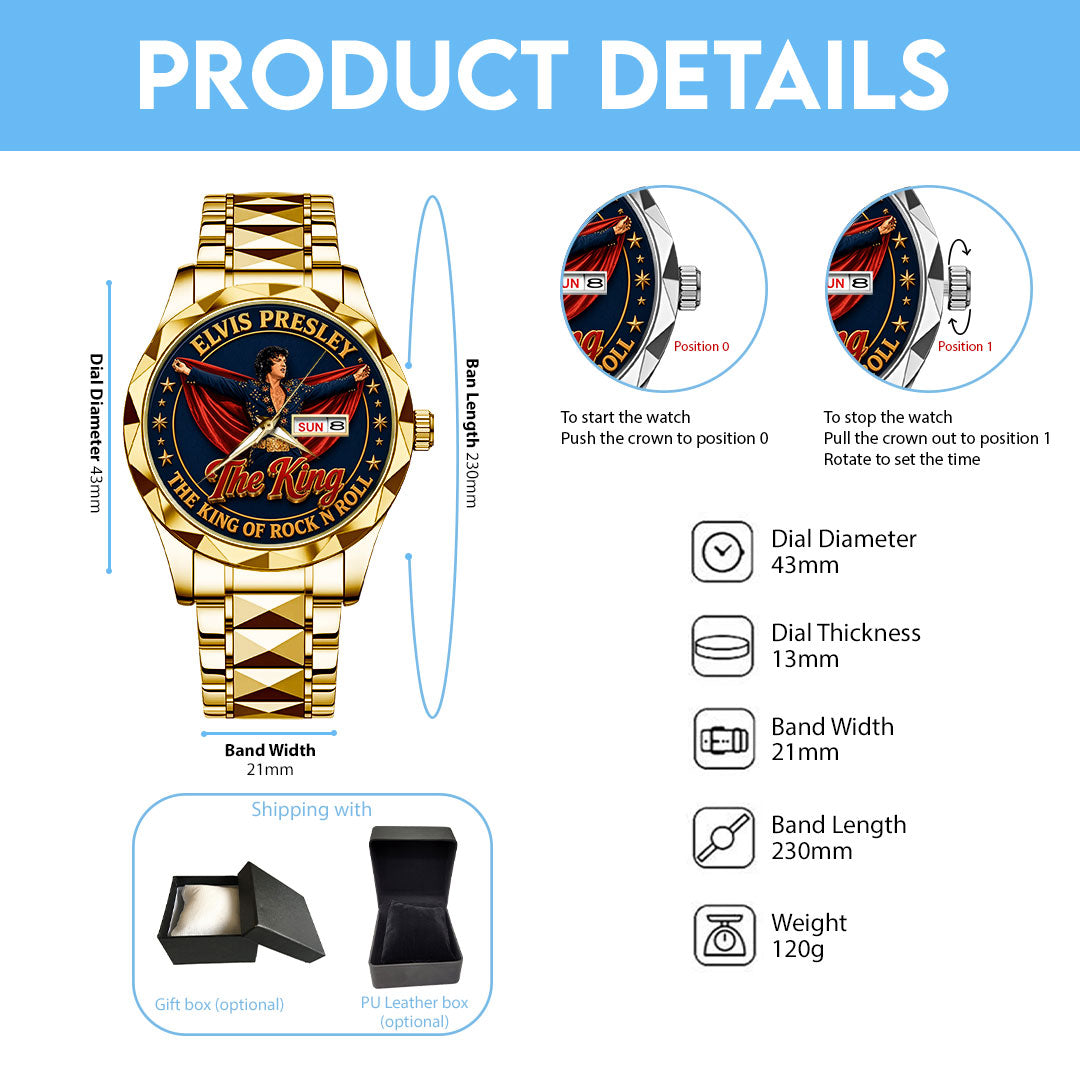 Elvis Presley Alloy Luxury Quartz Watch – TMTHU8147