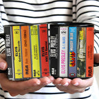 Elvis Presley Albums Cassette Retro Collection Ceramic Mug – TANTN20066