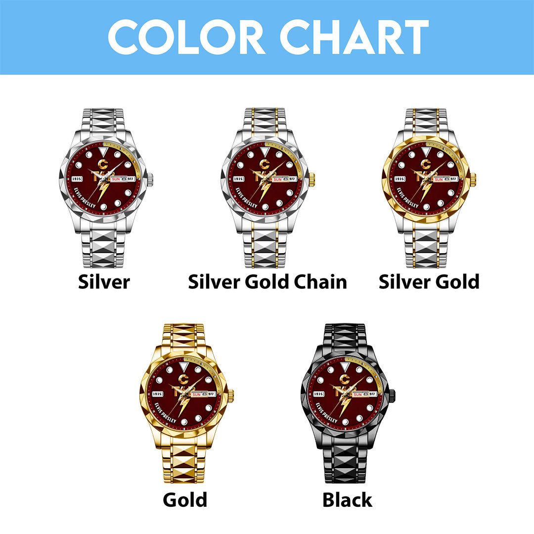 Elvis Presley Alloy Luxury Quartz Watch – HOATT 11413