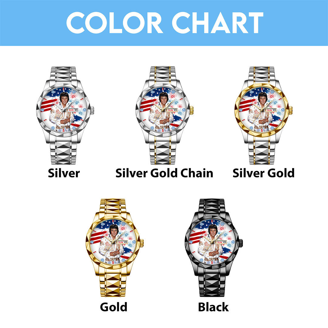 Elvis Presley Alloy Luxury Quartz Watch – HOATT 11415