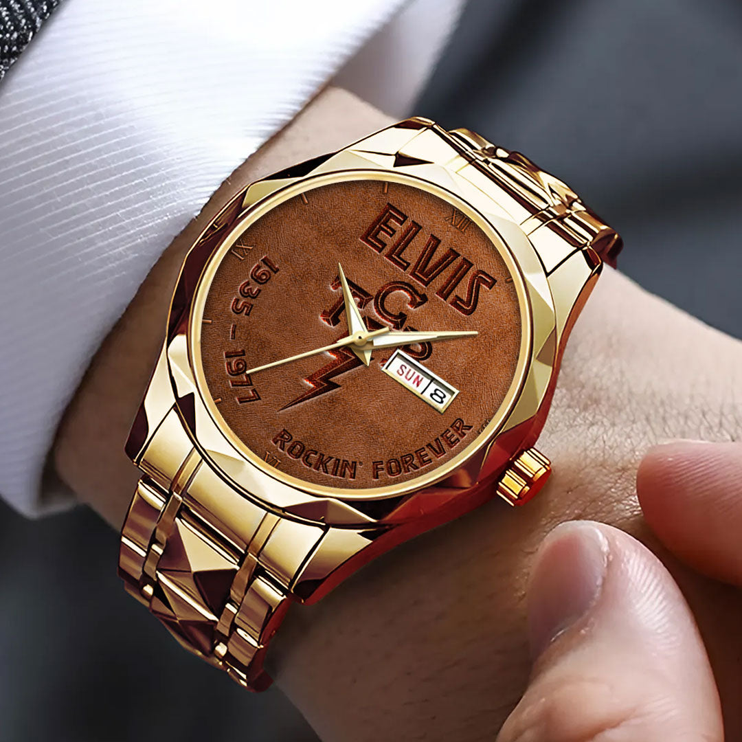 Elvis Presley Alloy Luxury Quartz Watch – HOATT 11976