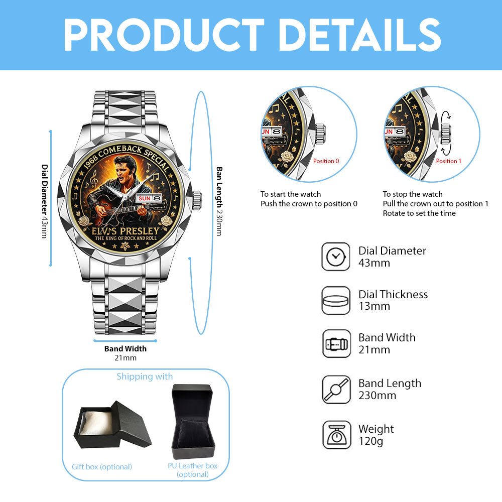 Elvis Presley Alloy Luxury Quartz Watch – MAITM 11929