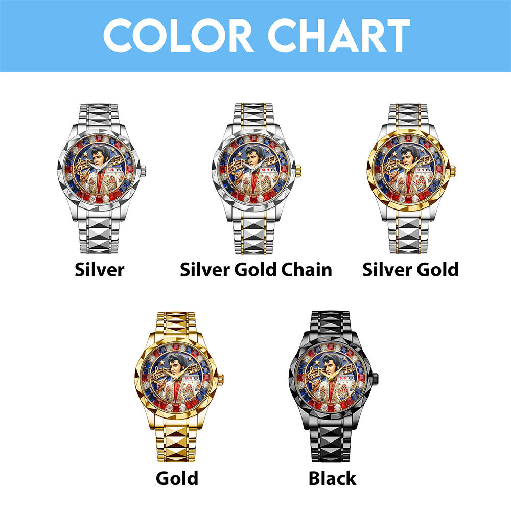 Elvis Presley Alloy Luxury Quartz Watch – MAITM14658