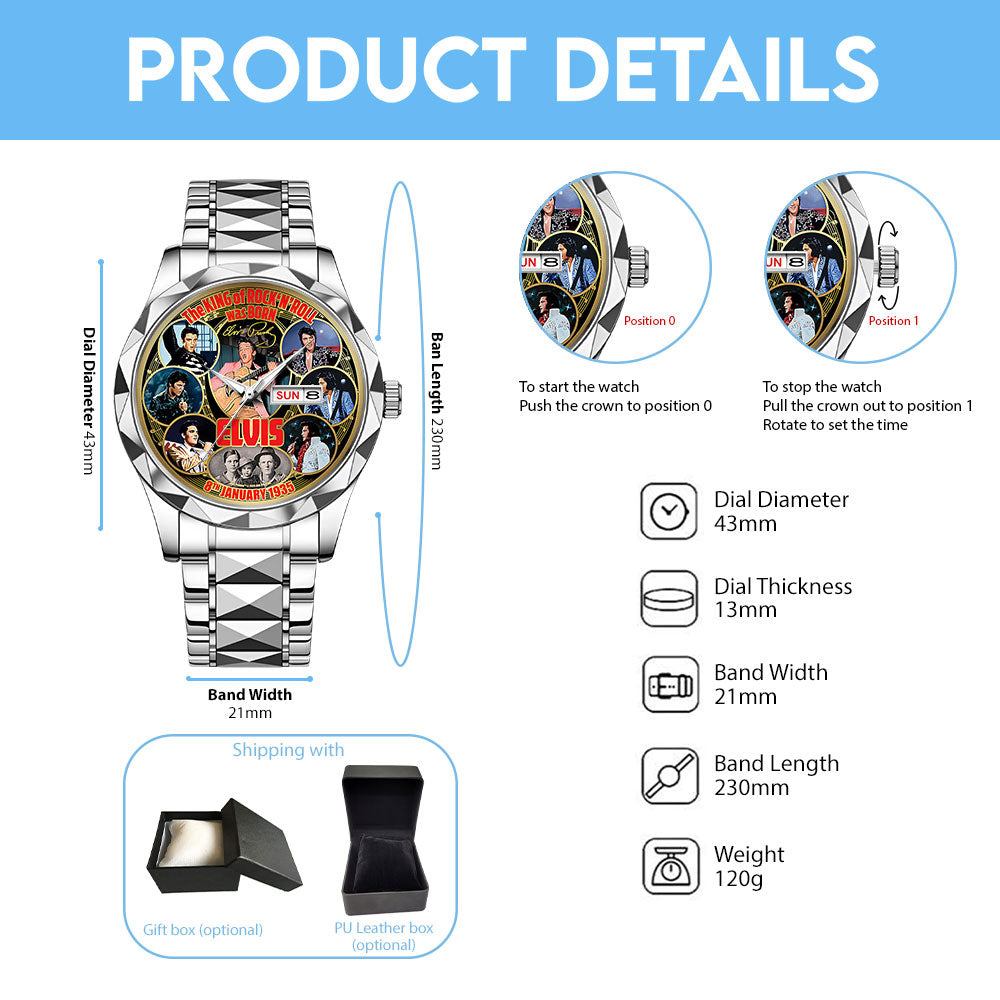 Elvis Presley Alloy Luxury Quartz Watch – TANTN16714