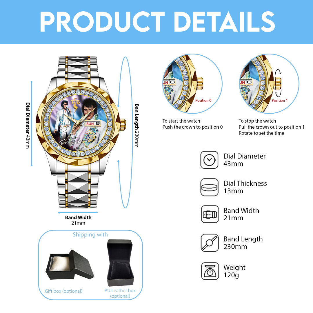Elvis Presley Alloy Luxury Quartz Watch – HOATT16882