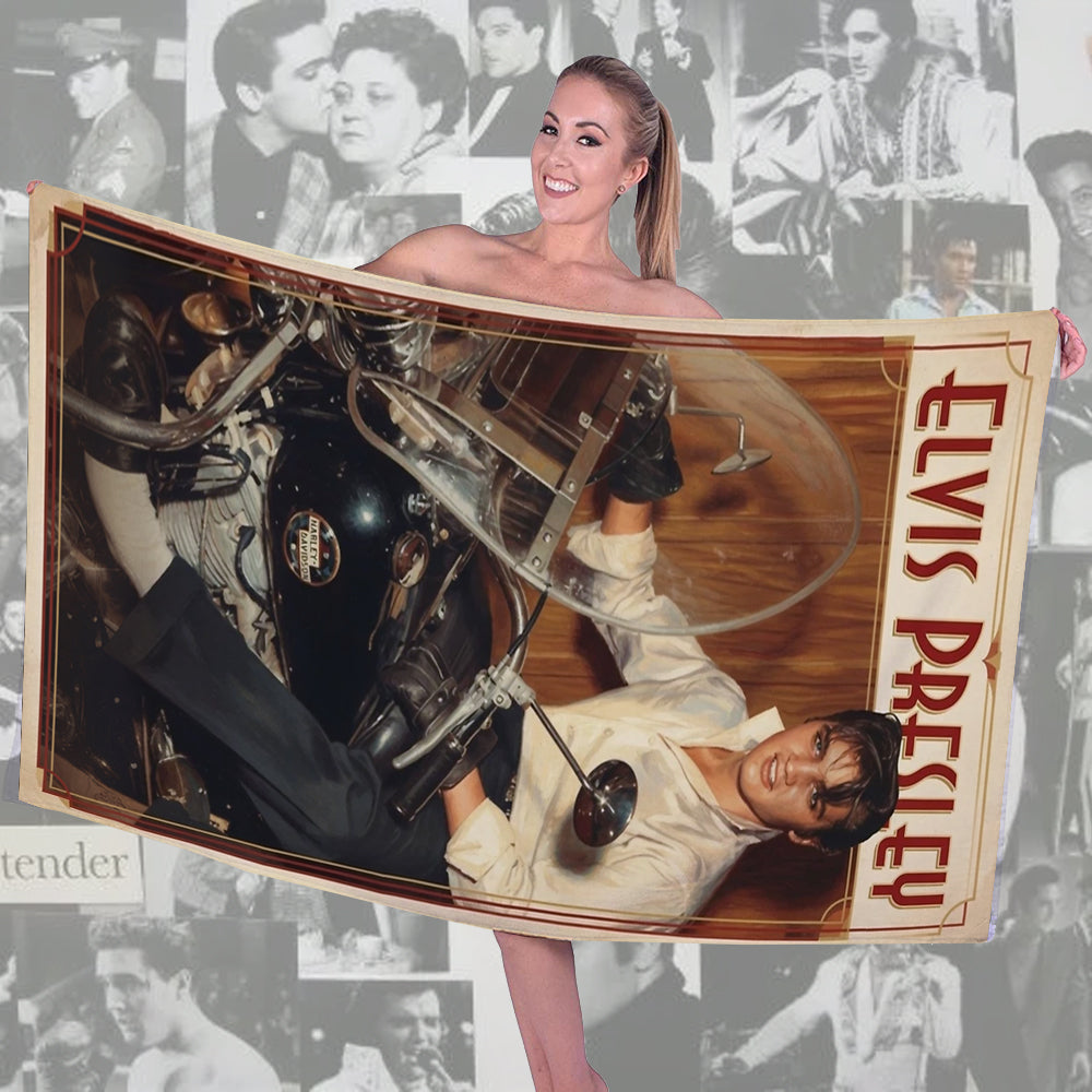 Elvis Presley Rectangle Beach Towel – TMTHU7538