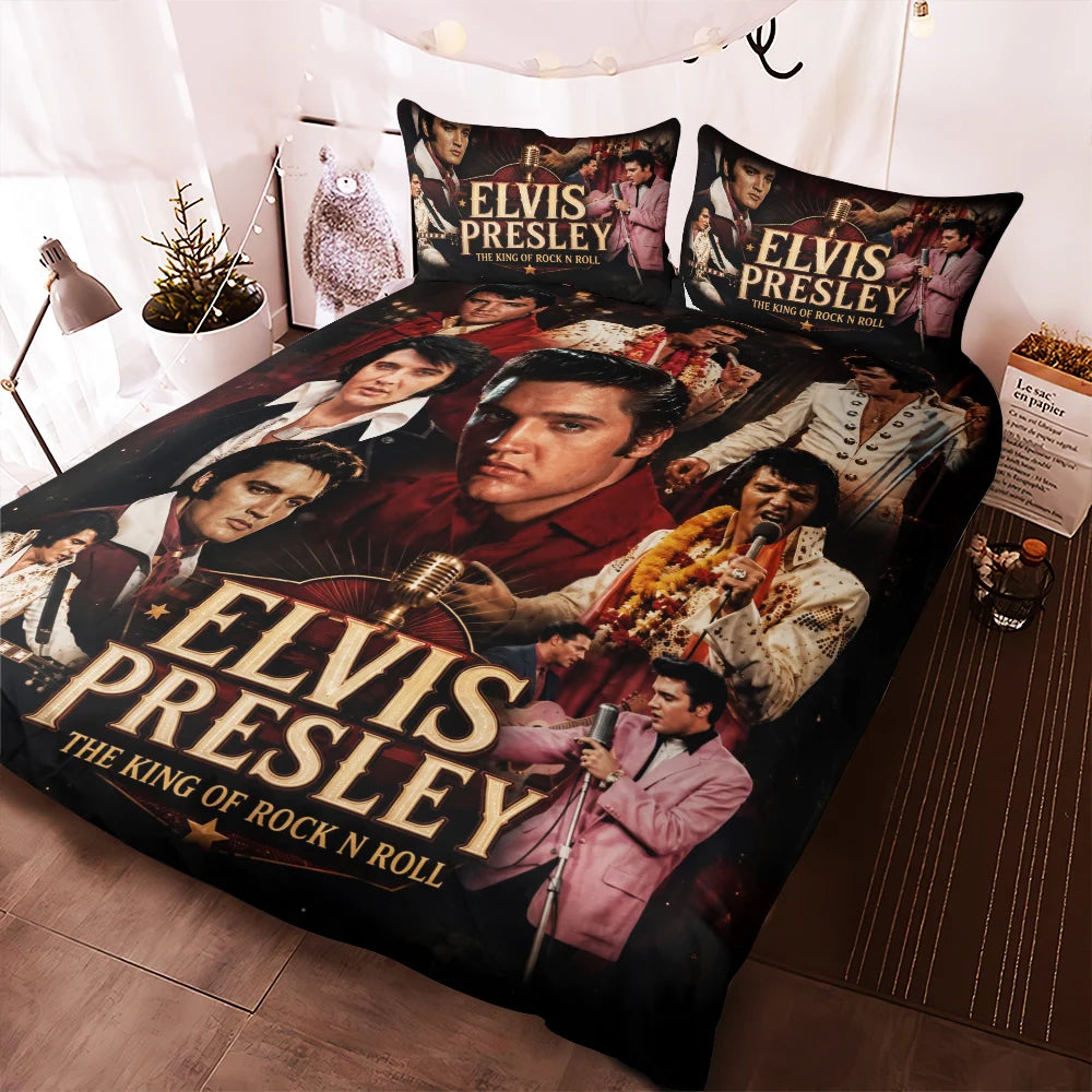 Elvis Presley 3-Piece Duvet Bedding Set – TMTHU8731