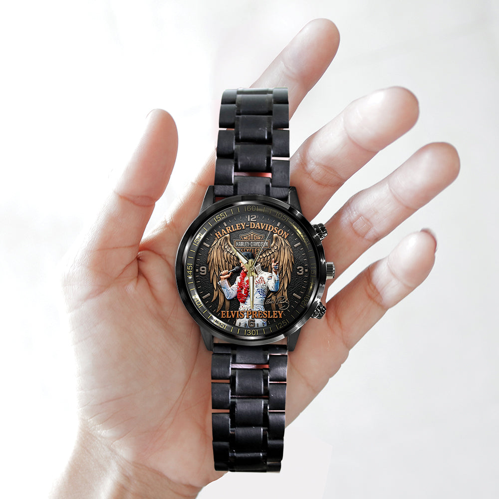 Elvis Presley Black Stainless Steel Watch – TMTHU6583