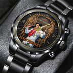 Elvis Presley Black Stainless Steel Watch – TMTHU6583