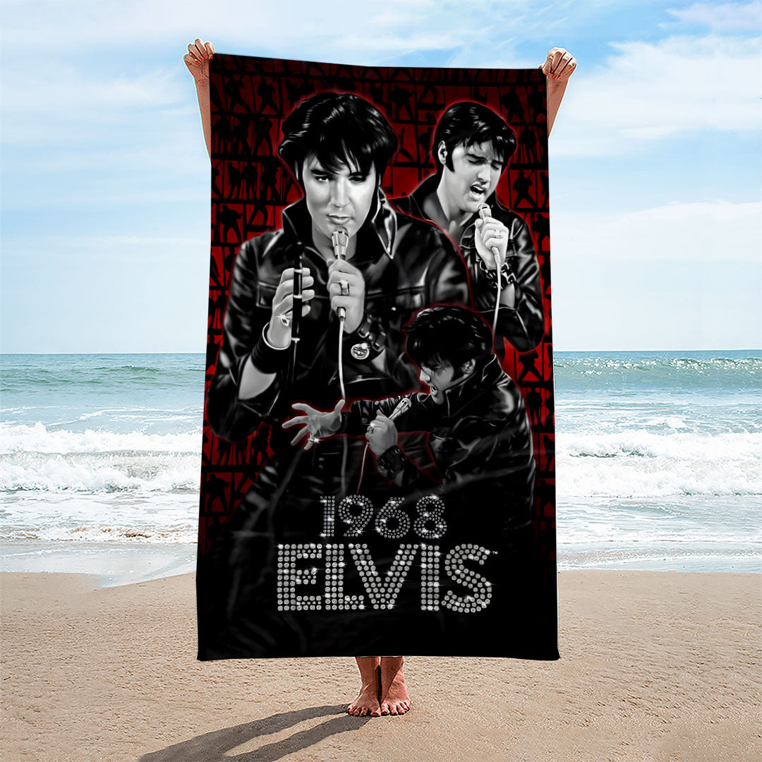 Elvis Presley Rectangle Beach Towel – HOATT15626