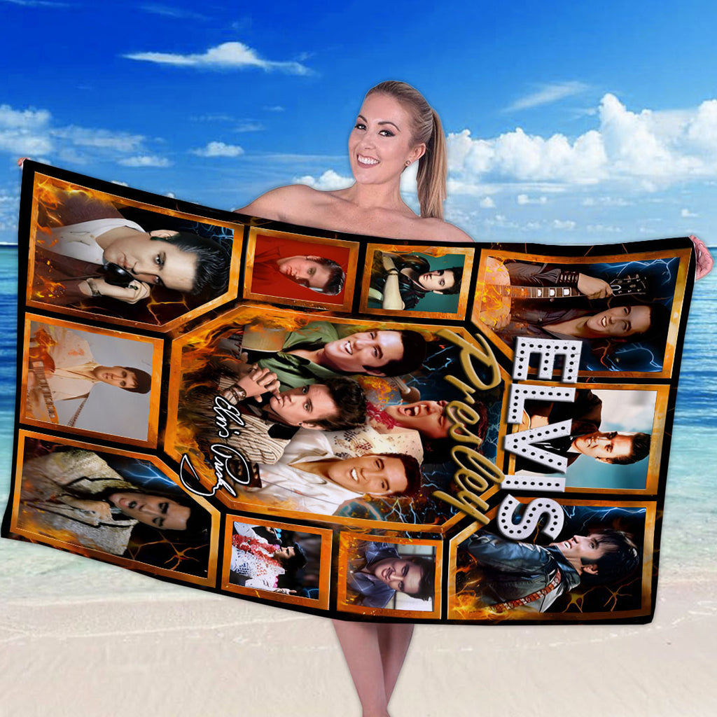 Elvis Presley Rectangle Beach Towel – HOATT16502