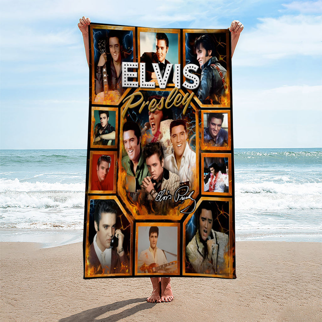 Elvis Presley Rectangle Beach Towel – HOATT16502