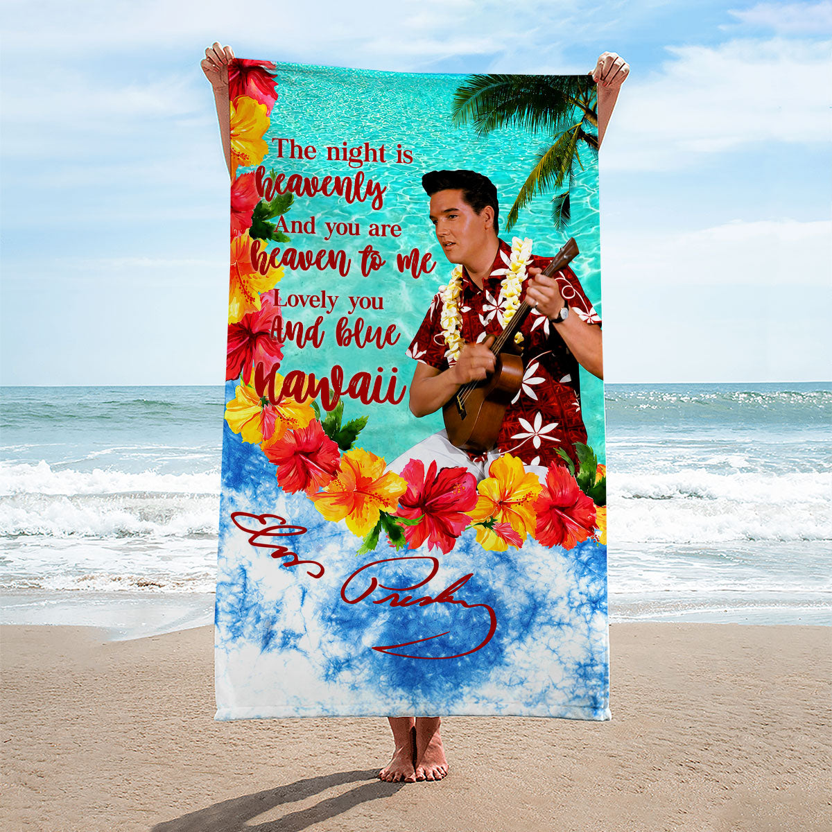 Elvis Presley Rectangle Beach Towel – HOATT18271