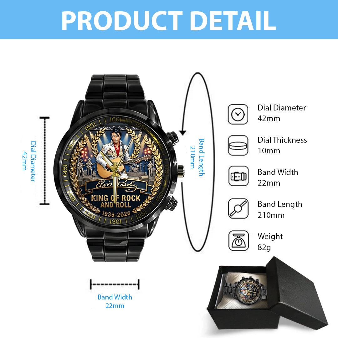 Elvis Presley Black Stainless Steel Watch – TANTN20586