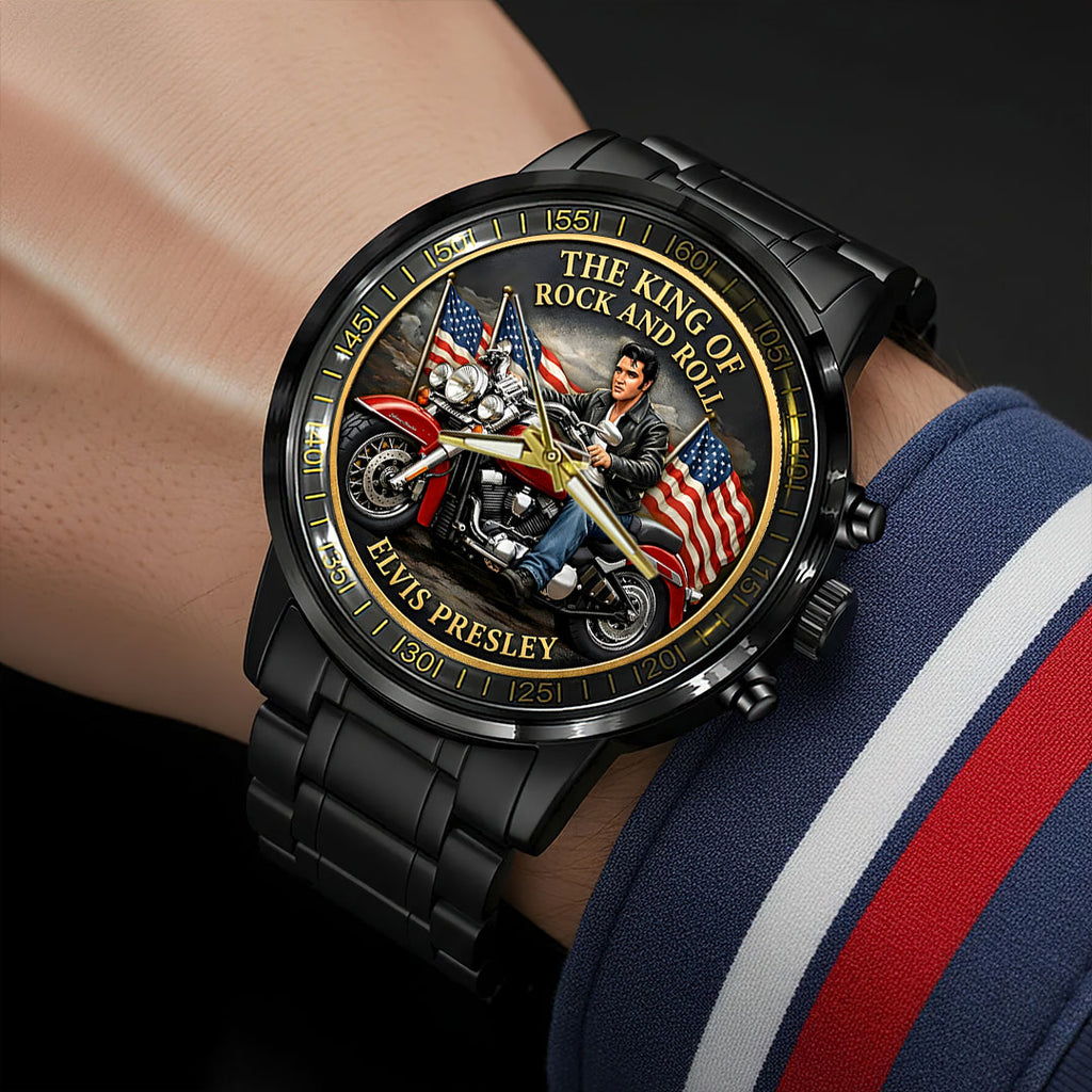 Elvis Presley Black Stainless Steel Watch – HOATT15479