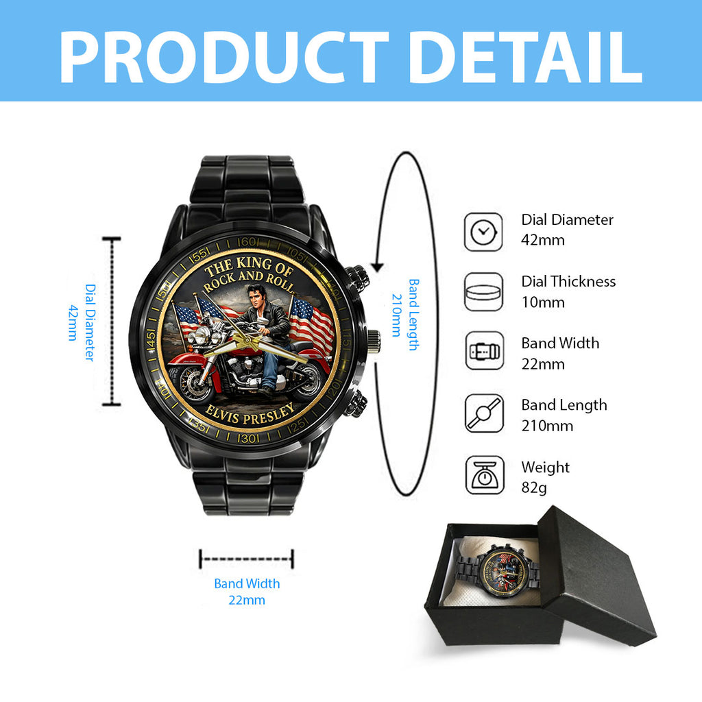 Elvis Presley Black Stainless Steel Watch – HOATT15479