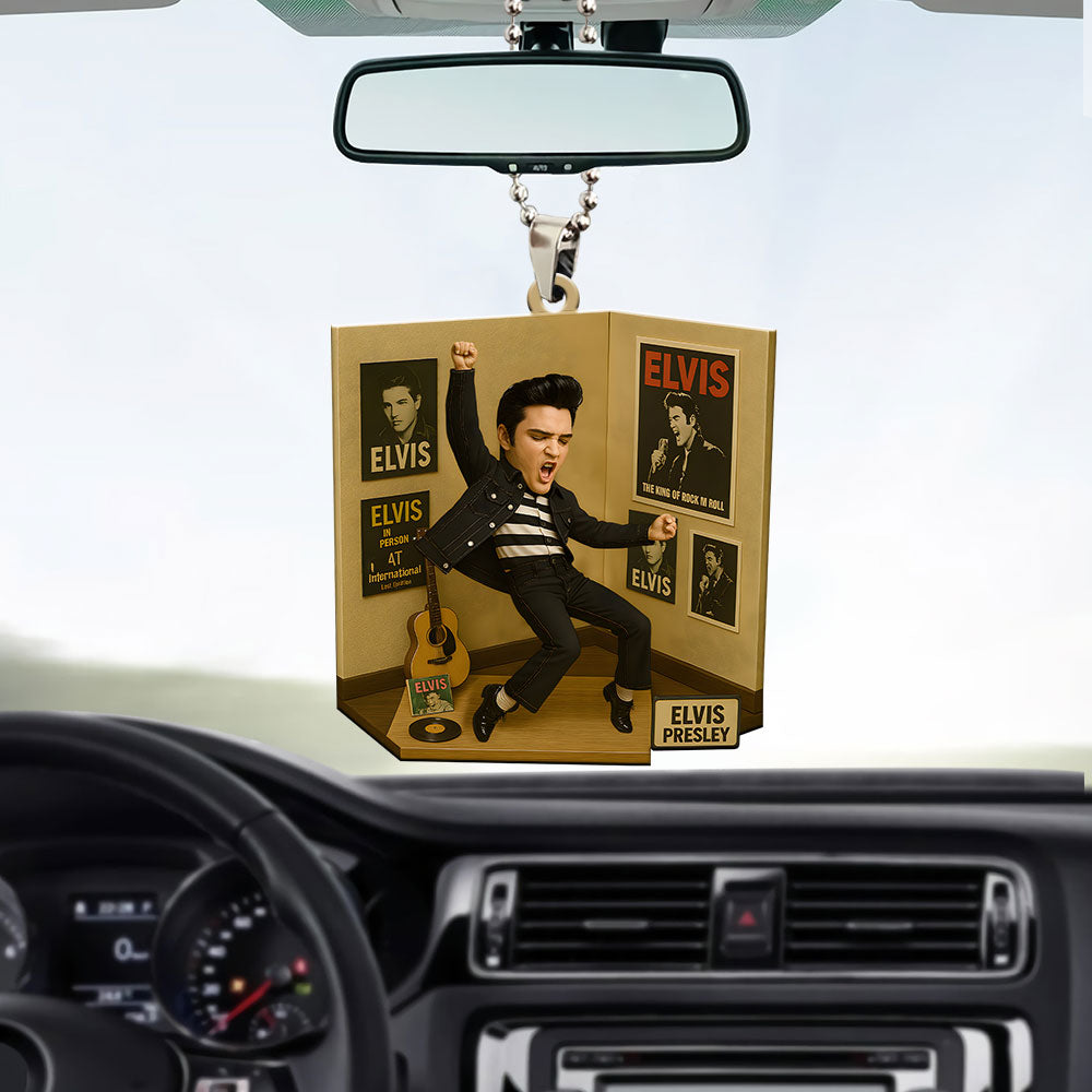 Elvis Presley Custom Shape 1-sided Acrylic Car Ornament – GNE NEW172