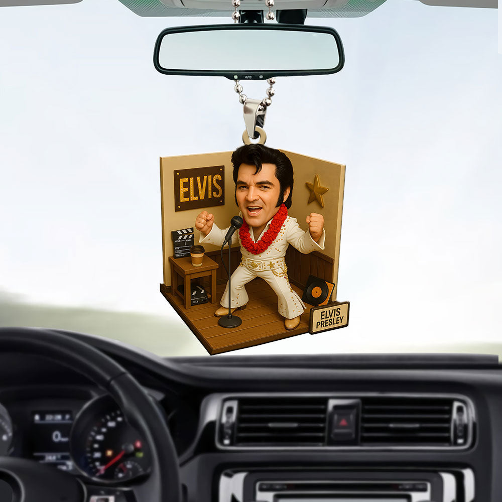 Elvis Presley Custom Shape 1-sided Acrylic Car Ornament – GNE NEW175