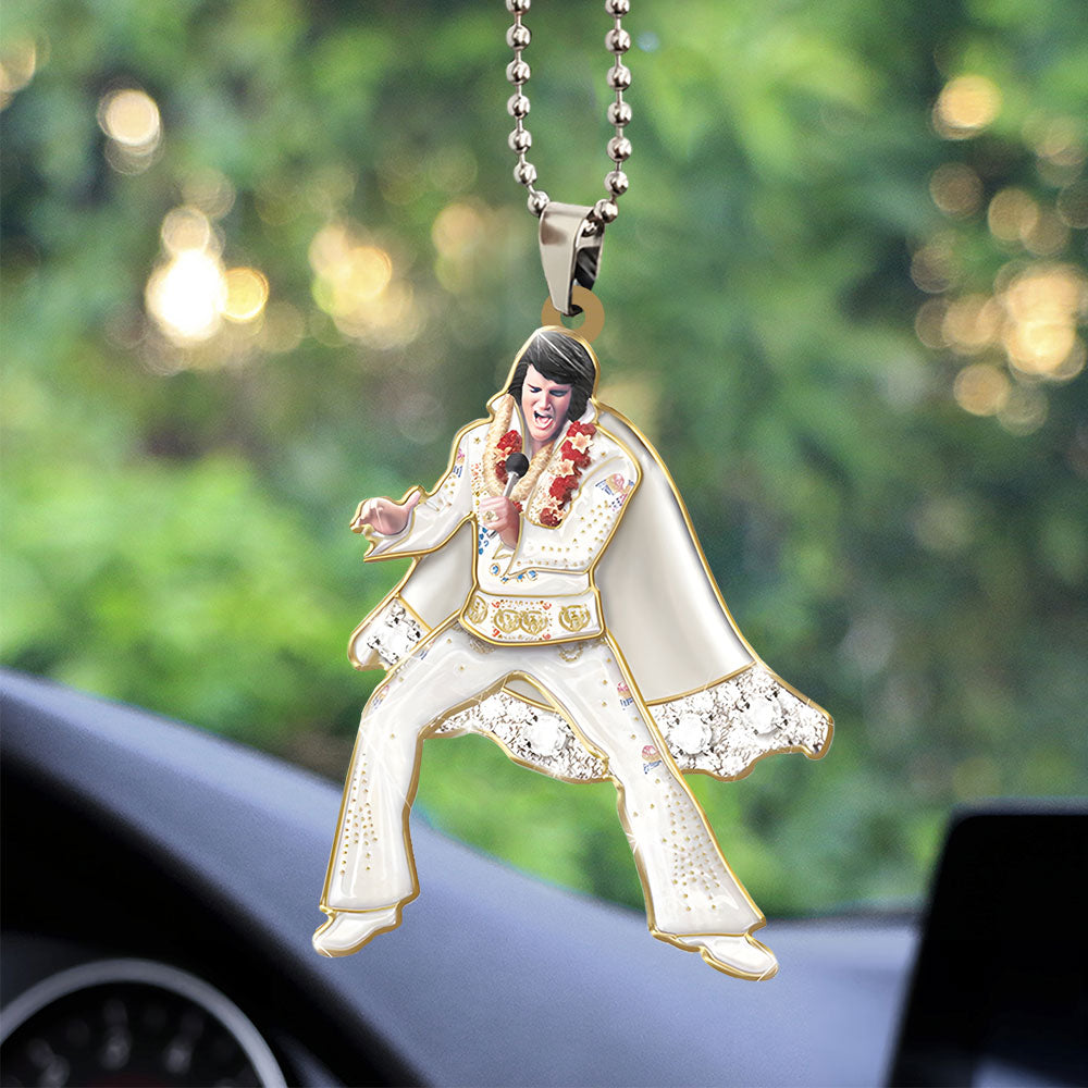 Elvis Presley Custom Shape 2-sided Acrylic Car Ornament – TANTN 11246