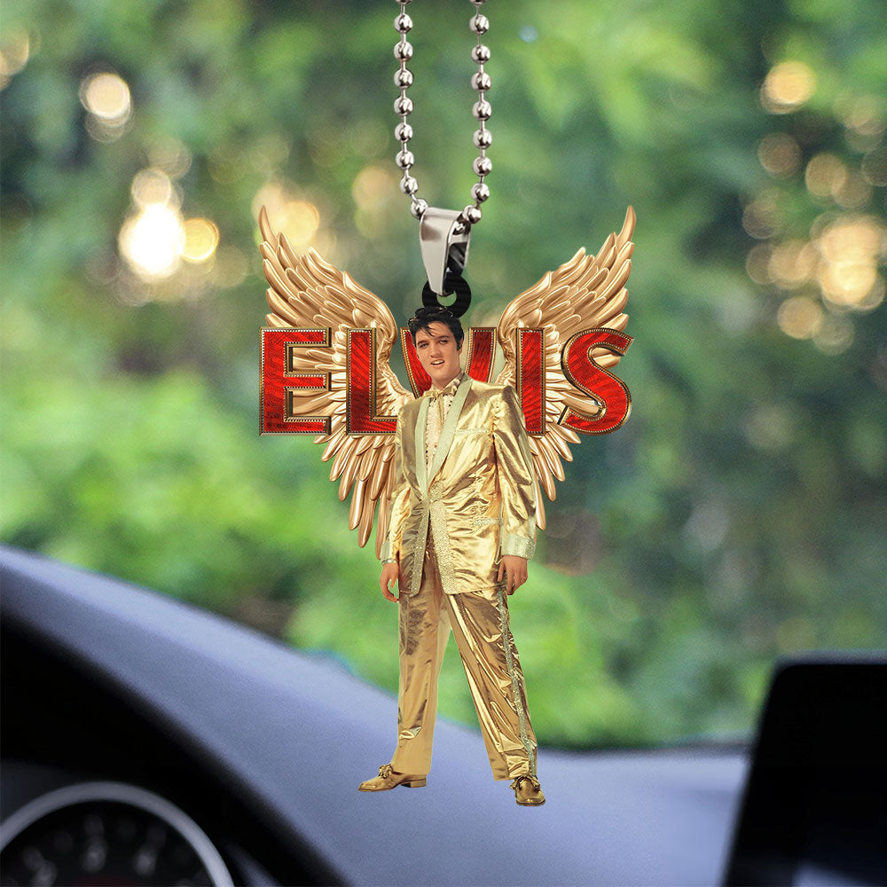 Elvis Presley Custom Shape 2-sided Acrylic Car Ornament – TANTN 7777