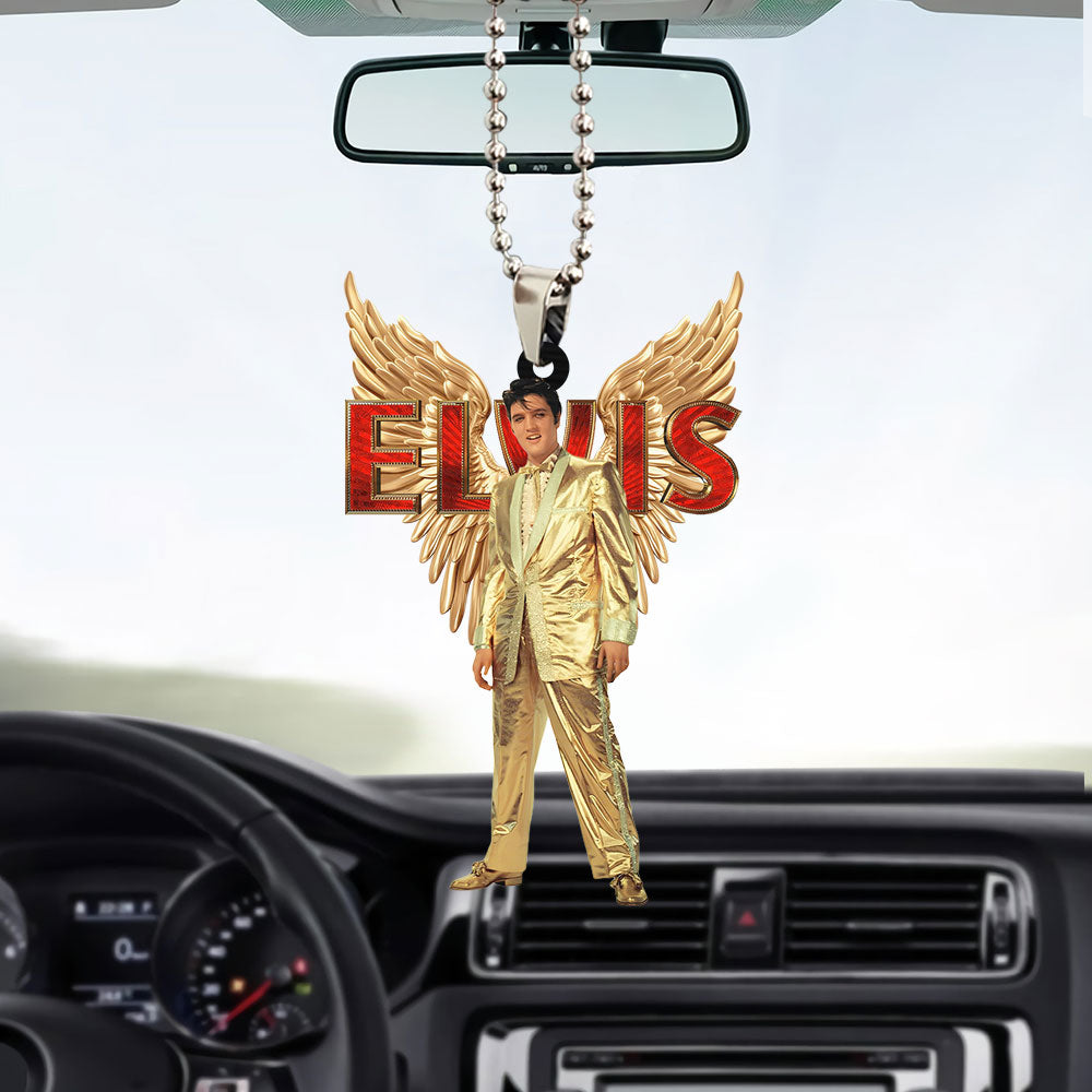 Elvis Presley Custom Shape 2-sided Acrylic Car Ornament – TANTN 7777