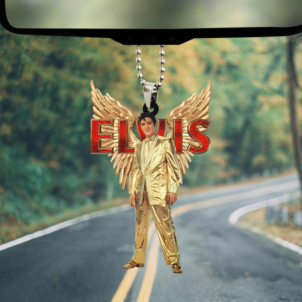Elvis Presley Custom Shape 2-sided Acrylic Car Ornament – TANTN 7777
