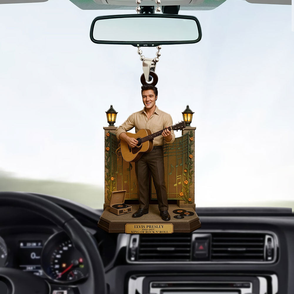 Elvis Presley Custom shape 2-sided Acrylic Car Ornament – MAITM12744