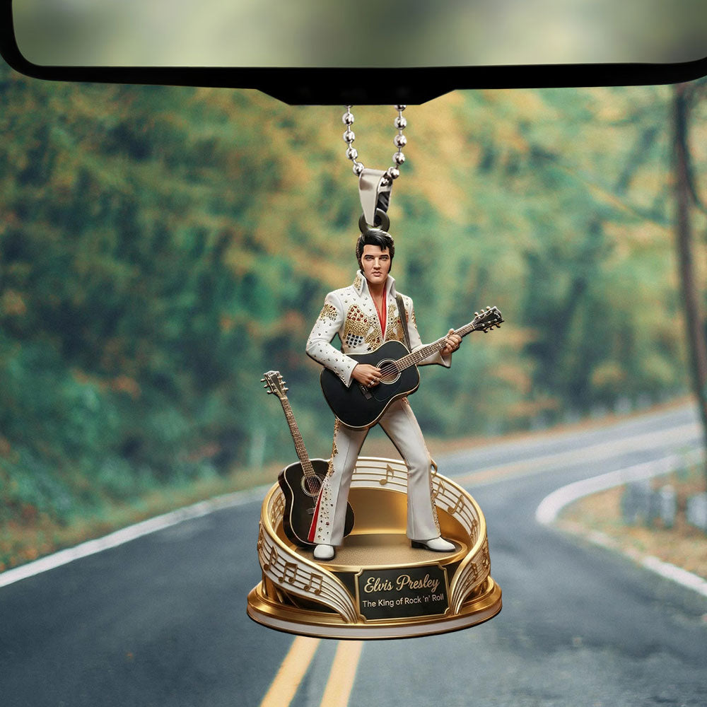 Elvis Presley Custom shape 2-sided Acrylic Car Ornament – MAITM14709
