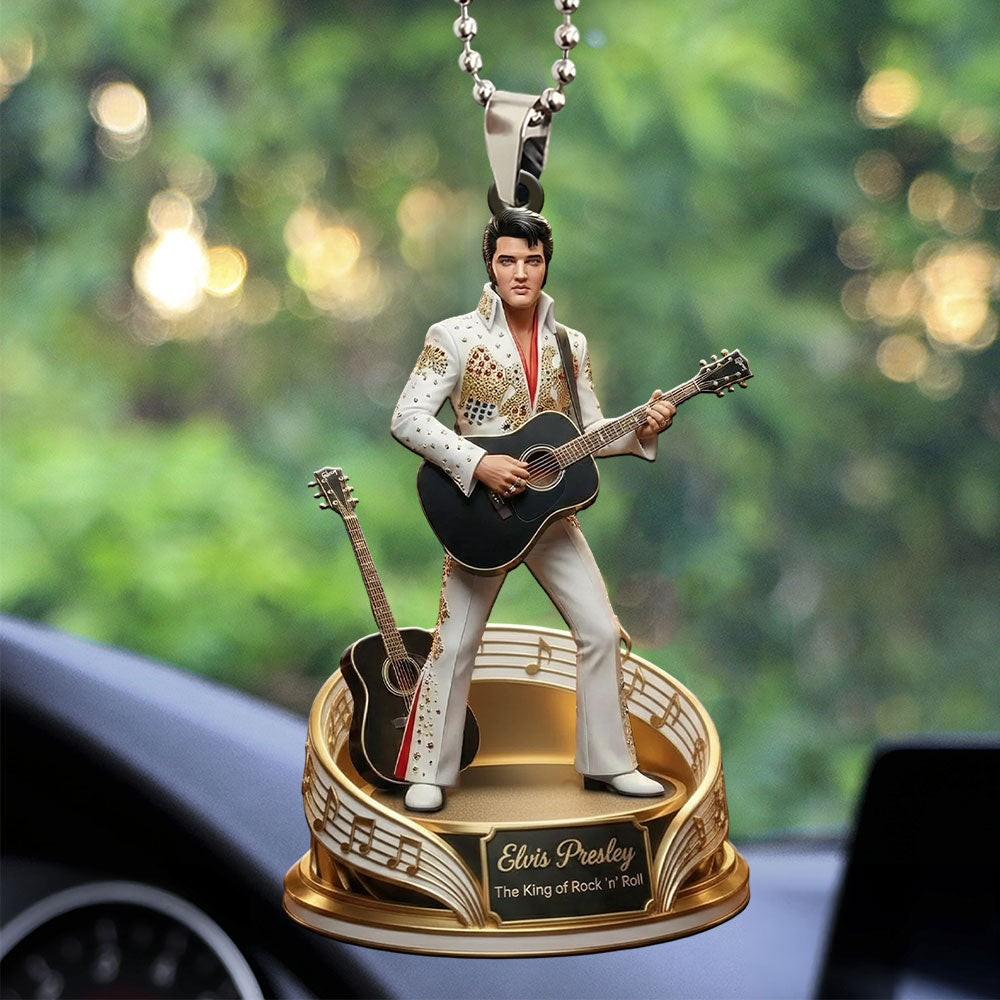 Elvis Presley Custom shape 2-sided Acrylic Car Ornament – MAITM14709